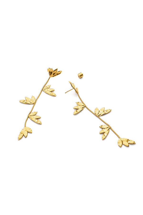 Singularu Pendientes Florenda Acero Ba&ntilde;o Oro amarillo