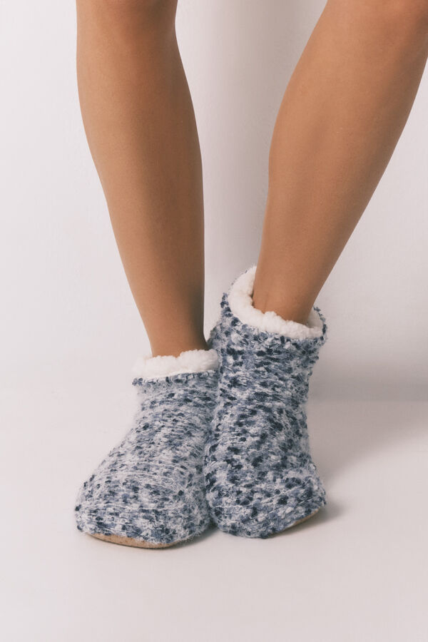 Women'secret Plave trikotažne kratke čarape Plava