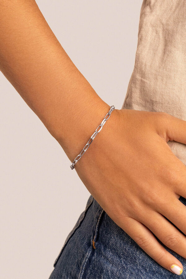Singularu Silver Oval Chic bracelet grey