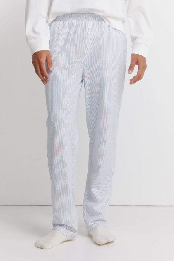 Women'secret Pamučna pidžama sa porukom Bež