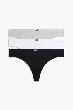 Tommy Underwear Pack de 3 tangas cl&aacute;ssicas tommy
