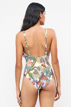Gisela Fato de banho plus size estampado tribal