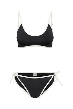 Only Crni bikini set sa kontrastnim detaljima Crna