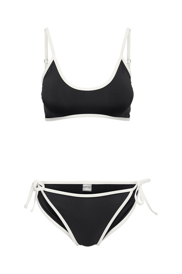 Only Crni bikini set sa kontrastnim detaljima Crna