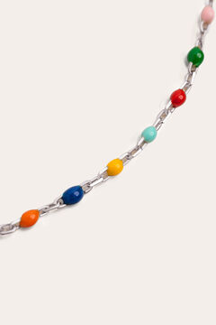 Singularu Collar Dots Colors Enamel Plata