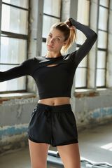 Trendyol Short deportivo 2 en 1 negro