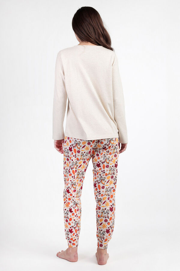 Admas Women's Chip&Dale autumn long pyjamas Bež
