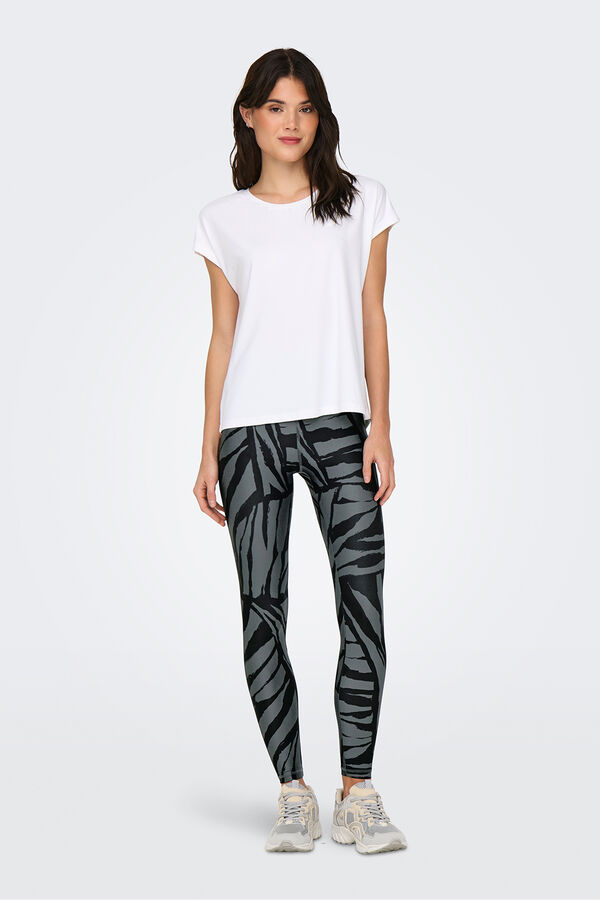 Only Play Basic-T-Shirt kurze &Auml;rmel Wei&szlig;