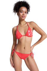Roxy Conjunto bikini triangular liso rojo