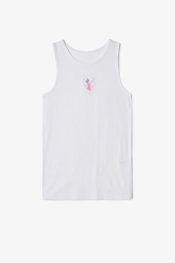 Penti 2 camisetas interiores con estampado de hadas bonitas para ni&ntilde;a marfil