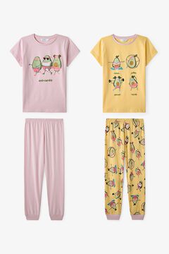 Penti Pack 2 pijamas infantis abacates