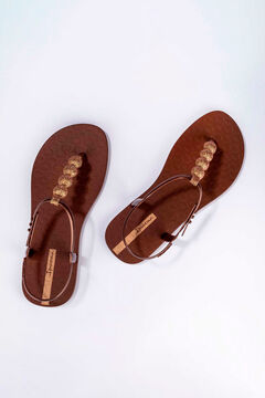 Ipanema Sand&aacute;lia com tira em T e brilho