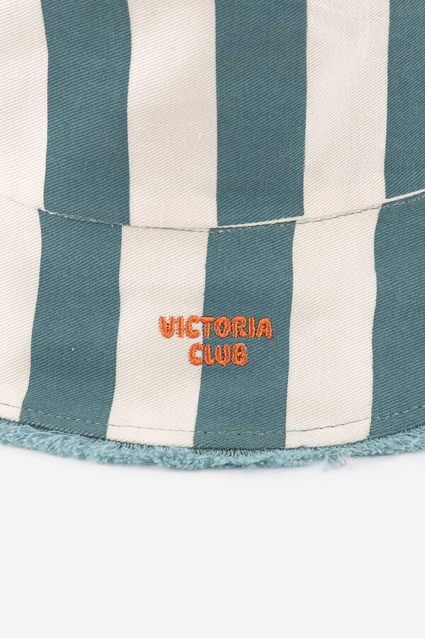 Victoria Gorro tipo bob reversible rayas verde
