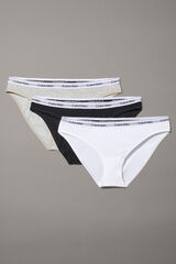 Calvin Klein Pack de 3 bragas cl&aacute;sicas gris