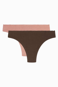 DIM Pack de 2 tangas sin costuras