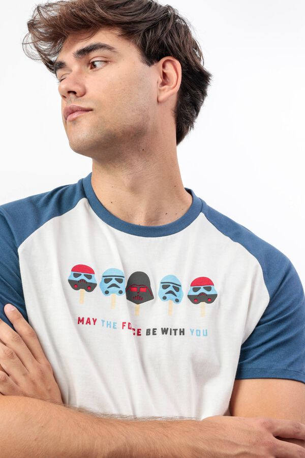 Admas Pijama corto verano fuerza Star Wars beige