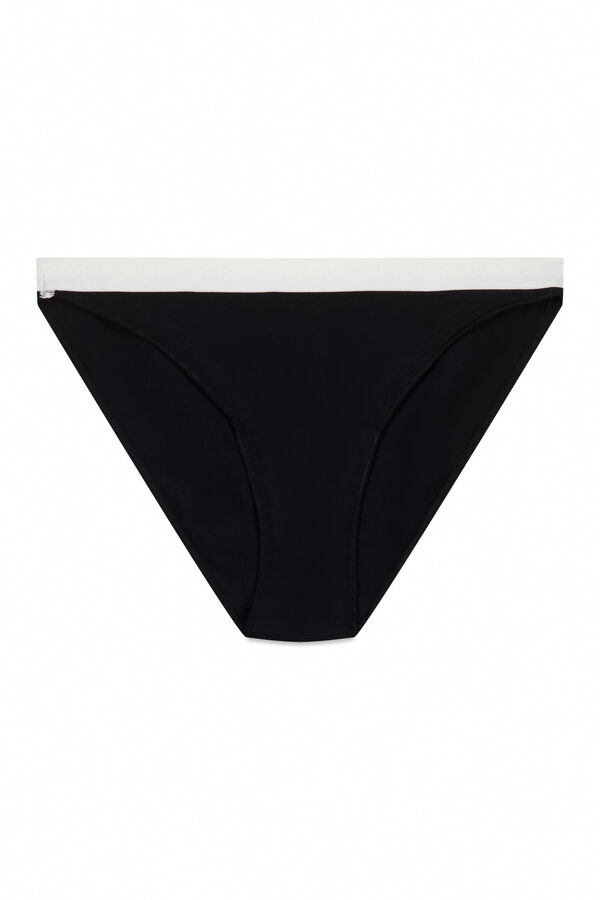 HI&BYE Paket od 3 klasične gaće u beloj, sivoj i crnoj boji Print