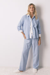 Women'secret Ko&scaron;ulja pidžama na pruge , 100% pamuk Plava