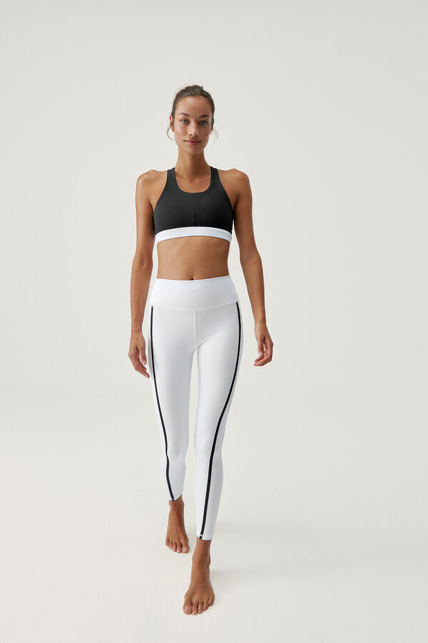 Born Living Yoga Hanae Black/White leggings blanc