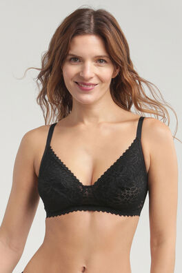 Sujetador sin aros de encaje floral Daily Dentelle
