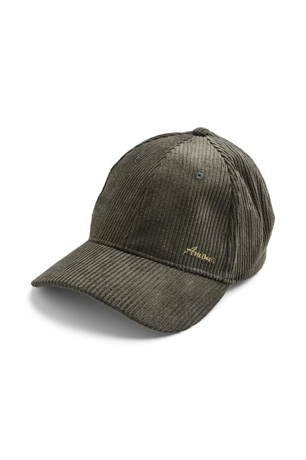 Pieces Corduroy cap  green