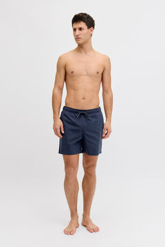 Jack & Jones Ba&ntilde;ador b&aacute;sico liso logo bordado