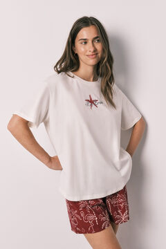 Women'secret Pijama curto em algod&atilde;o Stitch