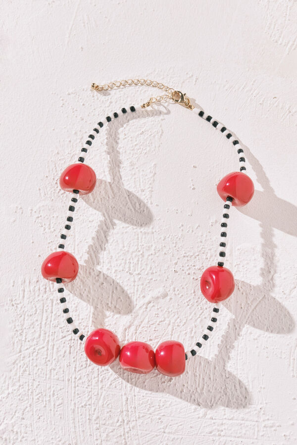 Women'secret Colar cerejas vermelho