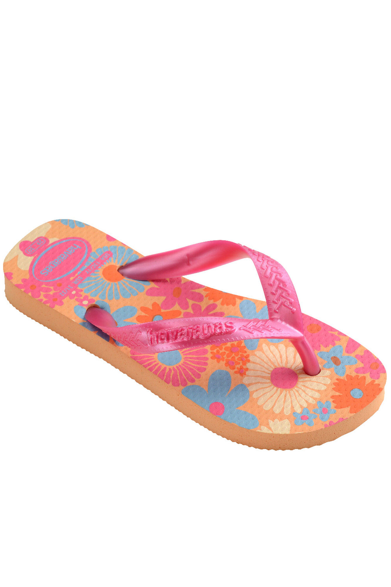 Havaianas Chinelos Hav. Crian&ccedil;as Flores Laranja