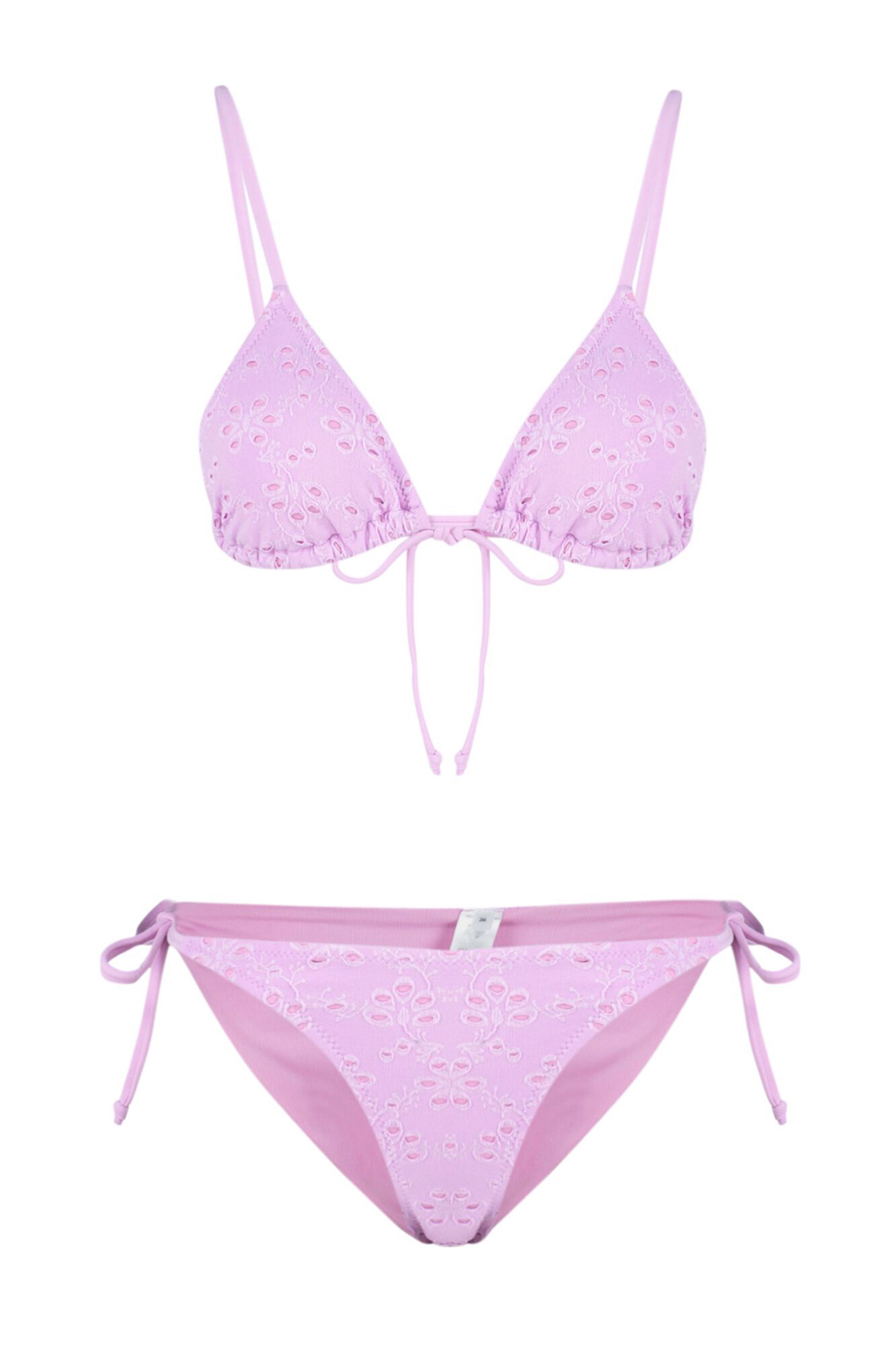 Trendyol Conjunto de bikini triangular brocado
