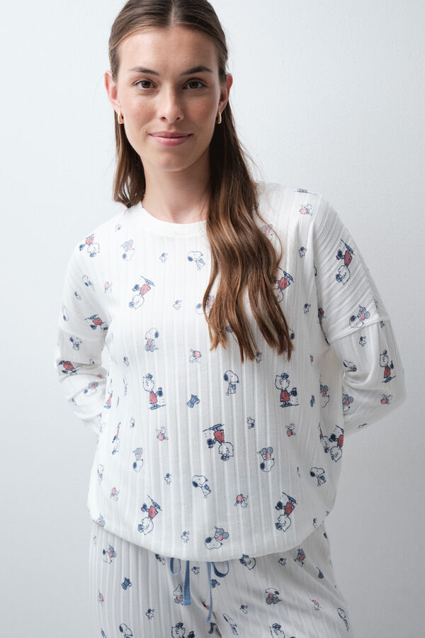 Women'secret Bela duga pidžama Snoopy Bela