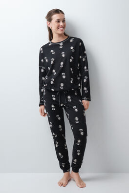 Pijama largo algodón Snoopy Halloween