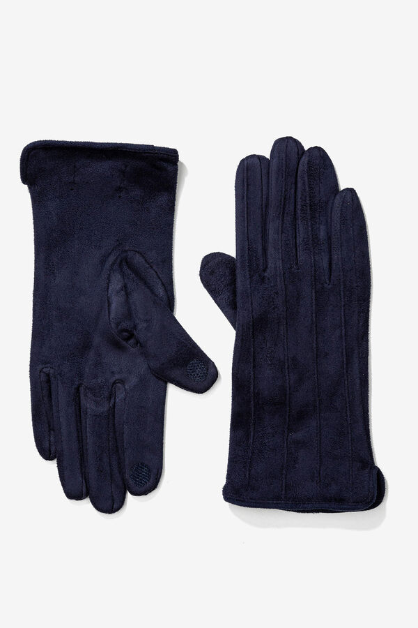Vilanova Guantes Efecto Ante azul