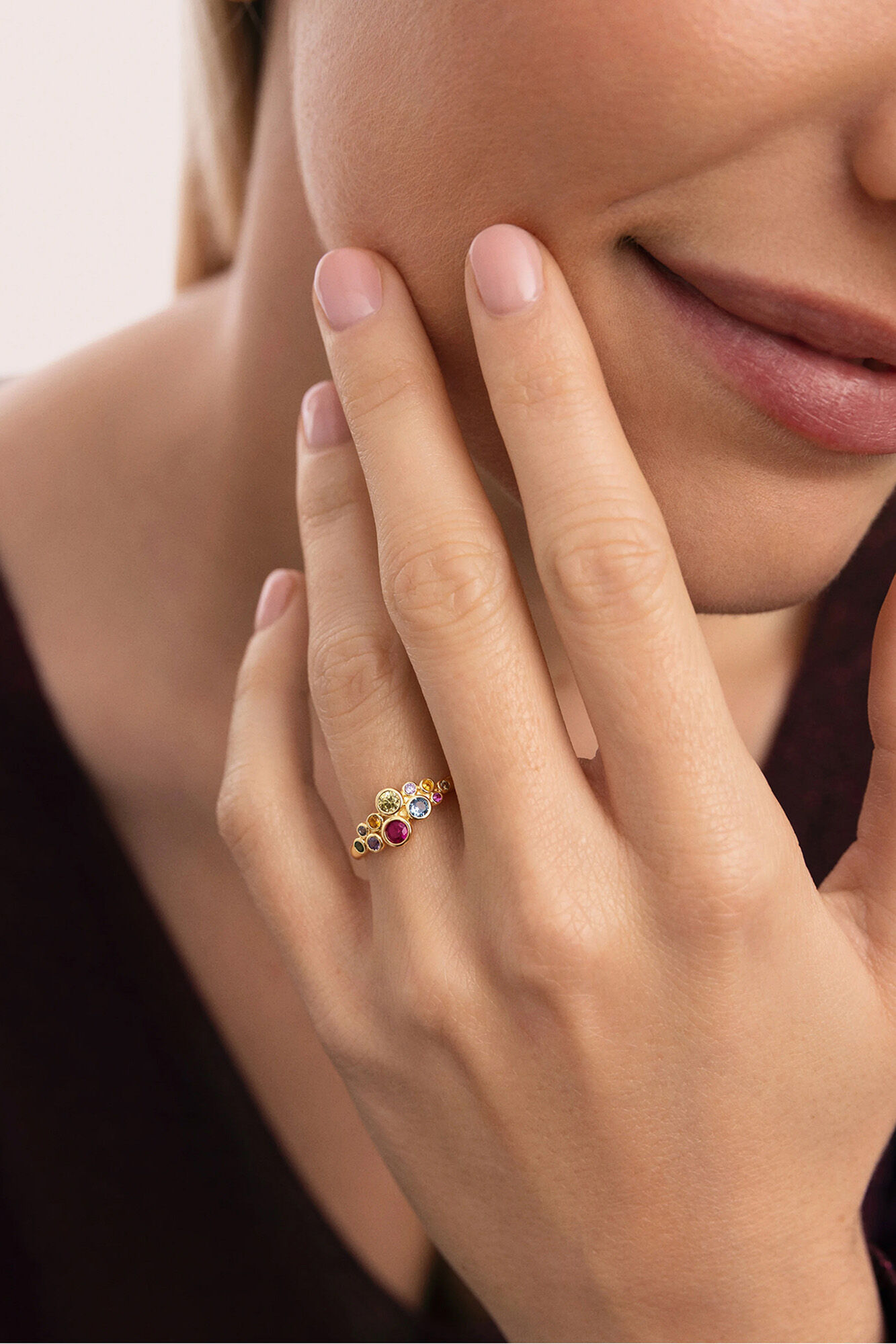 Singularu Anillo Rainbow Bubbles