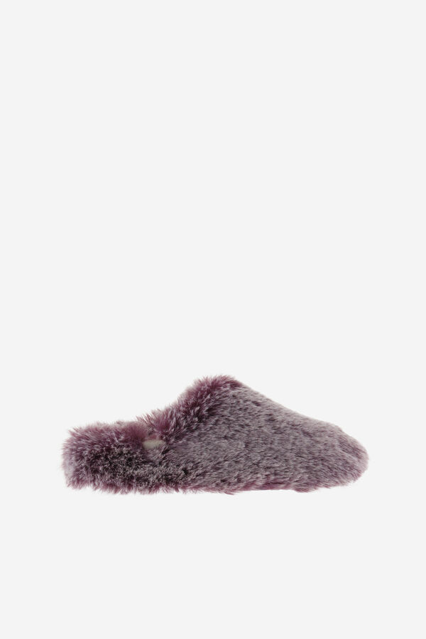 Victoria Victoria Norte fur slippers Bordo