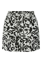 Pieces Printed ECOVERO&trade; viscose shorts white
