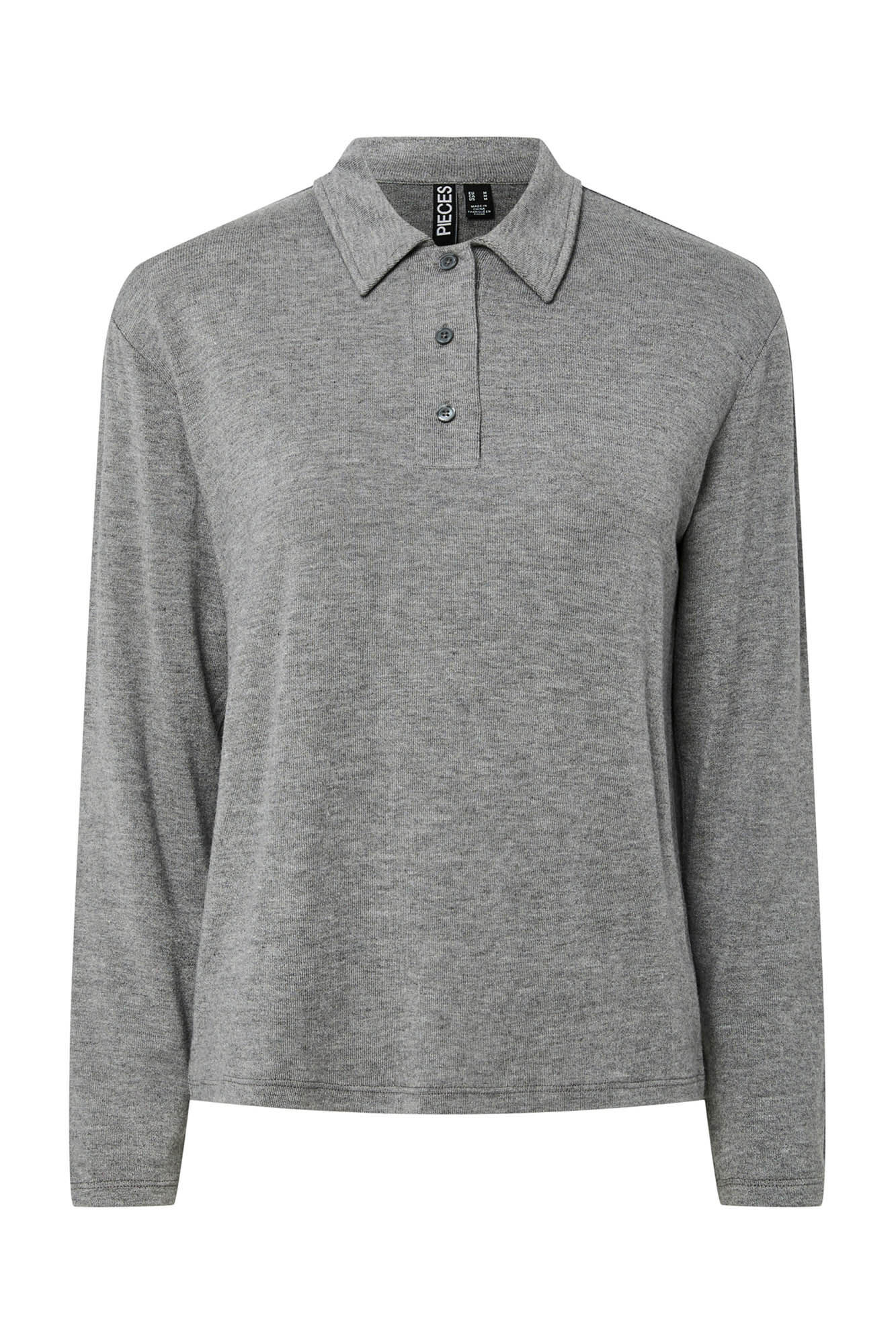 Pieces Jersey punto estilo polo para mujer