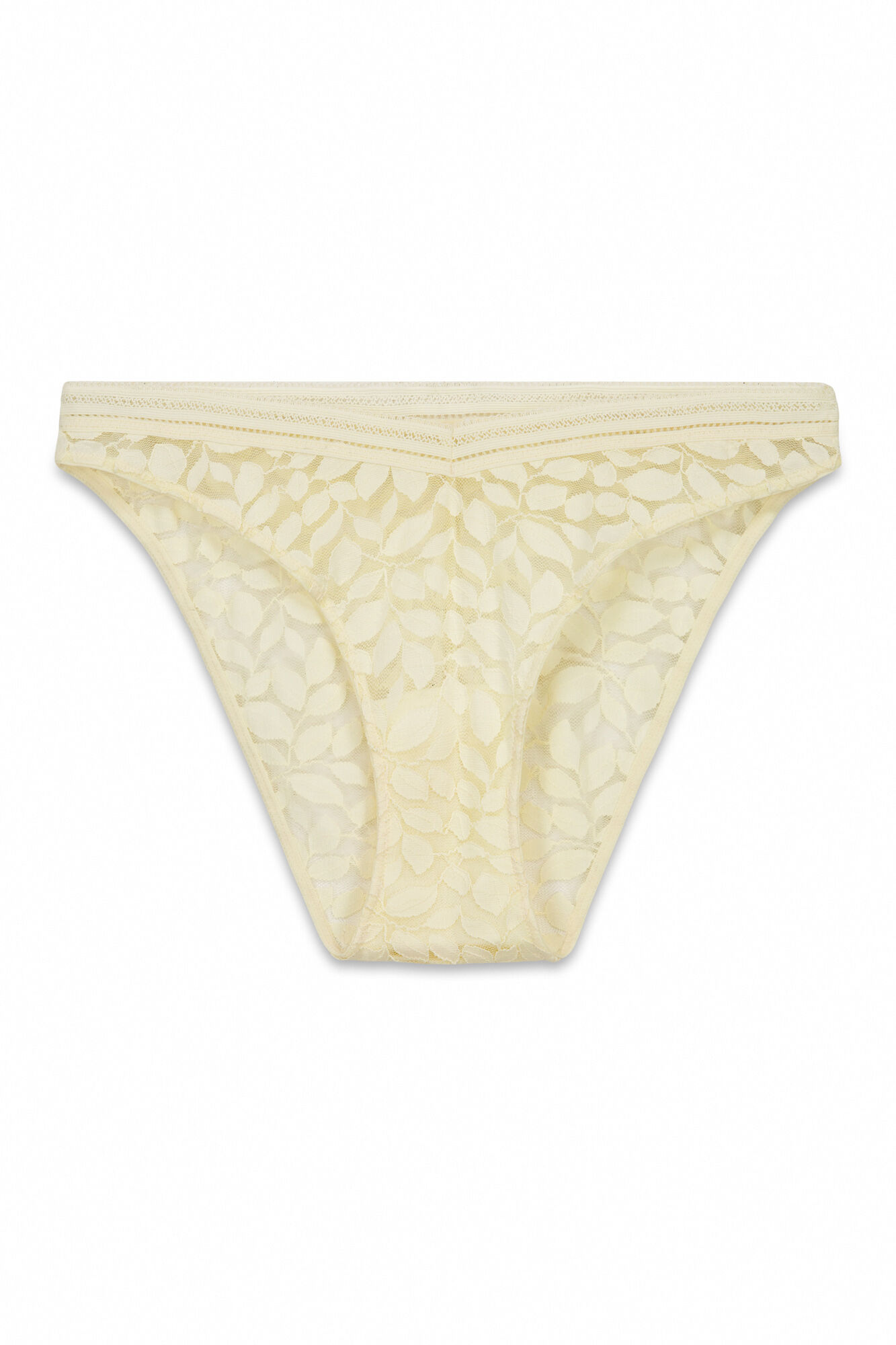 Women'secret Braga cl&aacute;sica encaje cintura "V" beige
