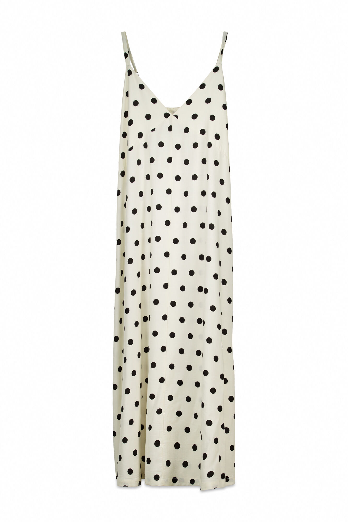 Women'secret Vestido largo estampado lunares B&W
