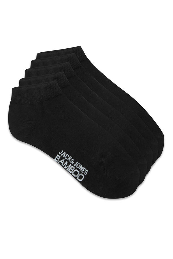 Jack & Jones 5-pack plain bamboo socks black