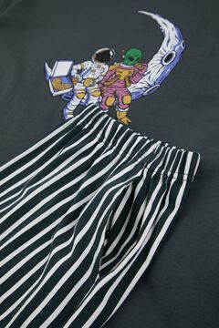 Trendyol Pijama hombre rayas manga corta