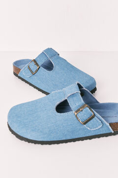 Women'secret Plave zatvorene BIO papuče od teksasa