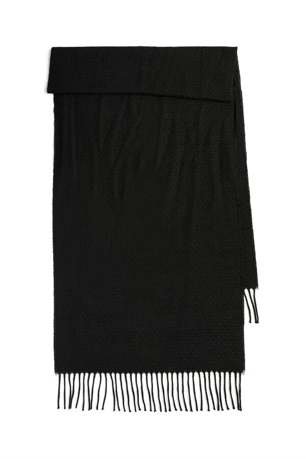 Pieces Bufanda b&aacute;sica negro