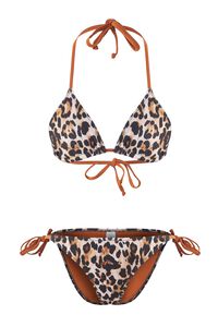 Trendyol Conjunto de bikini triangular animal print