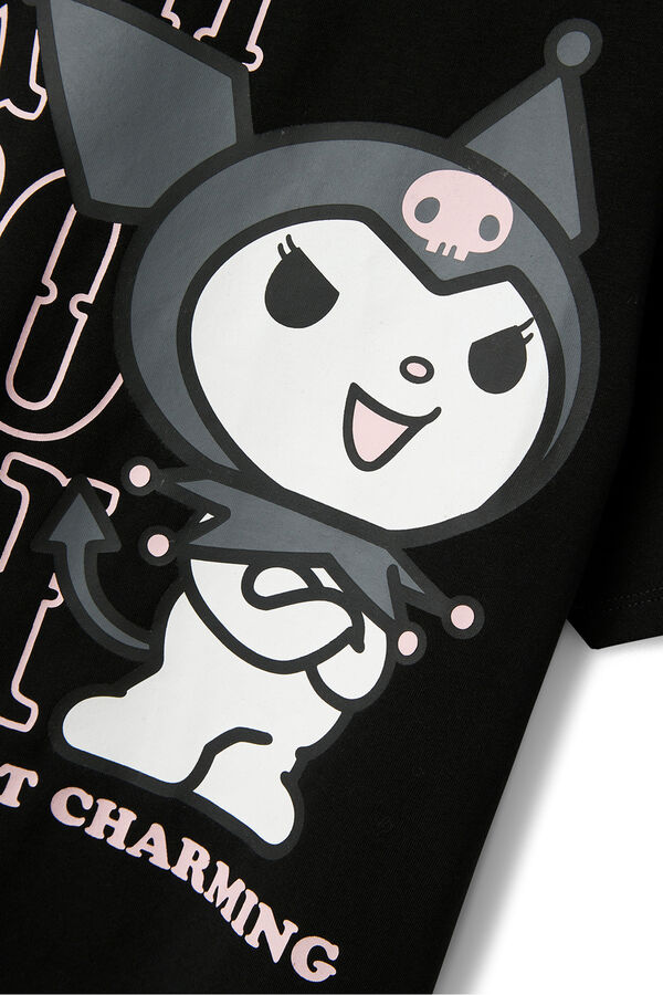 Name it Kuromi girl's T-shirt Crna