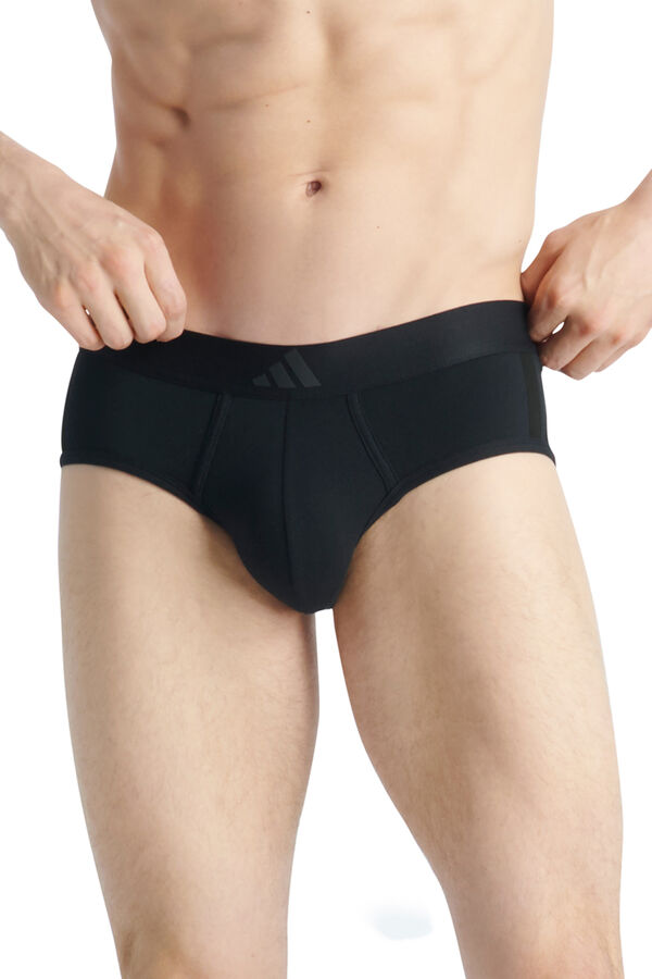 Adidas Pack de 2 calzoncillos el&aacute;sticos Active Flex Cotton 3 Stripes  negro