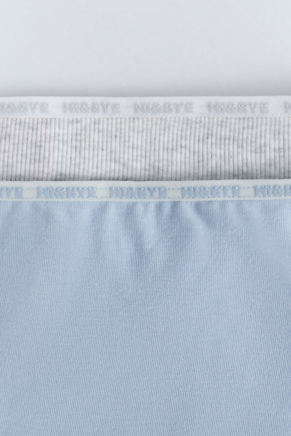 HI&BYE Paket od 2 plavo-sive gaće Plava