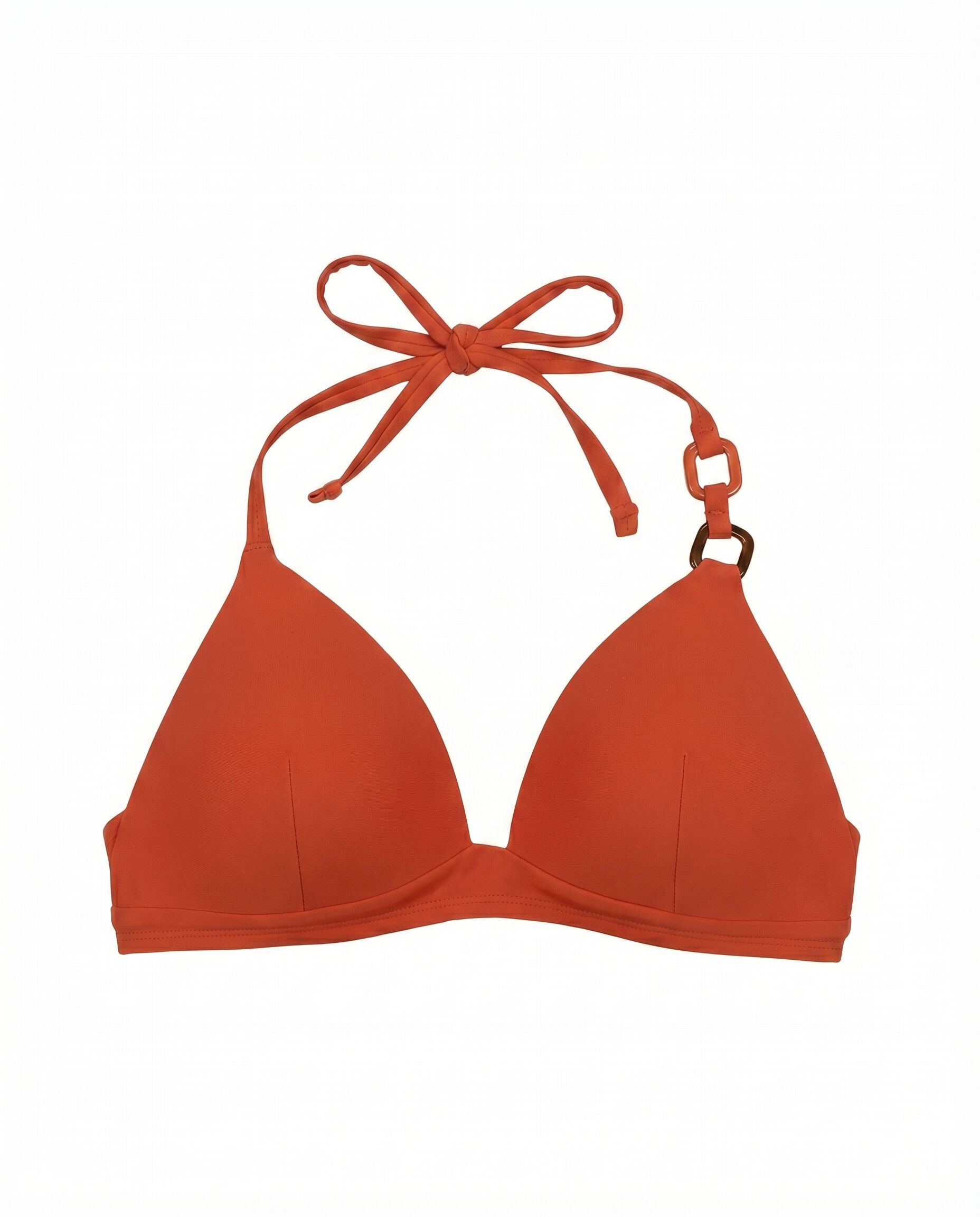 Women'secret Narandžasti trouglasti top bikini sa fiksnom korpom