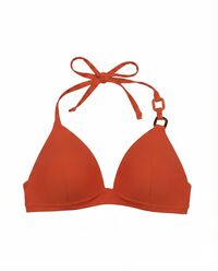 Women'secret Narandžasti trouglasti top bikini sa fiksnom korpom