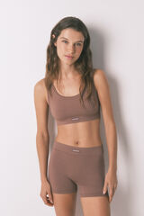 Women'secret Smeđe bez šavova pantalone  Braon